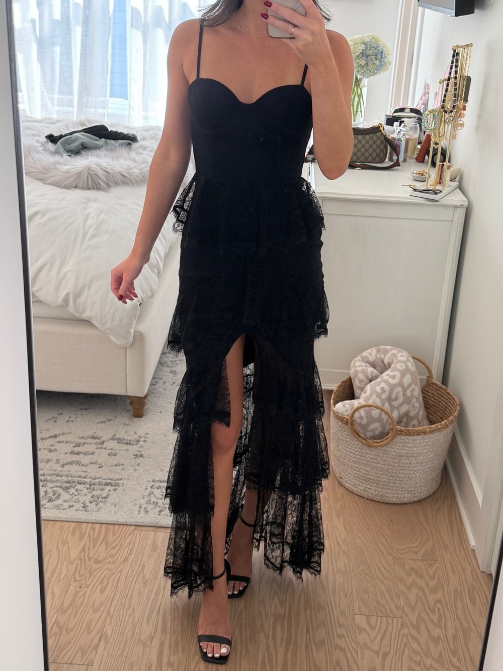 Majorelle Zelda Fitz Gown in Black - Picture 3 of 3